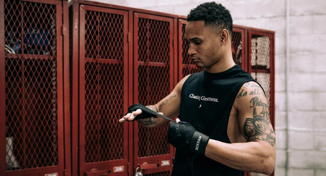 BOXRAW Men Chasing Greatness Muscle Tank - Black 7 BOXRAW Men Chasing Greatness Muscle Tank - Black