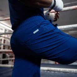 BOXRAW Men Pep Shorts (2-In-1 Training Tights) - Blue/White 19 BOXRAW Men Pep Shorts (2-In-1 Training Tights) - Blue/White