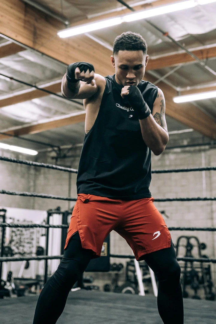 BOXRAW Men Best Sellers Pep Shorts (2-In-1 Training Tights) - Red/Black 10 BOXRAW Men Best Sellers Pep Shorts (2-In-1 Training Tights) - Red/Black