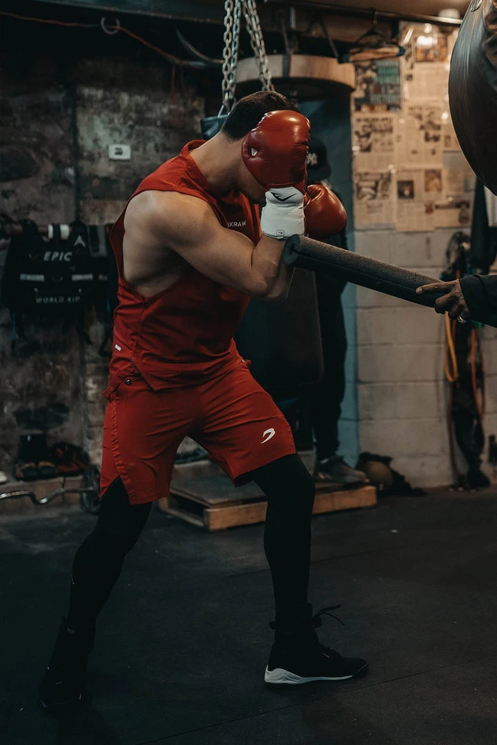 BOXRAW Men Clothing SMRT-TEC Muscle Tank - Red 10 BOXRAW Men Clothing SMRT-TEC Muscle Tank - Red