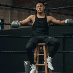 BOXRAW Men SMRT-TEC Stringer Tank - Black Clothing 17 BOXRAW Men SMRT-TEC Stringer Tank - Black Clothing