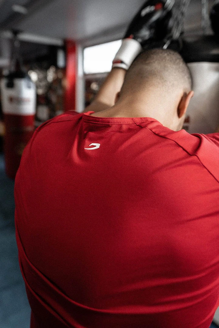 BOXRAW Men SMRT-TEC T-Shirt - Red Clothing 11 BOXRAW Men SMRT-TEC T-Shirt - Red Clothing