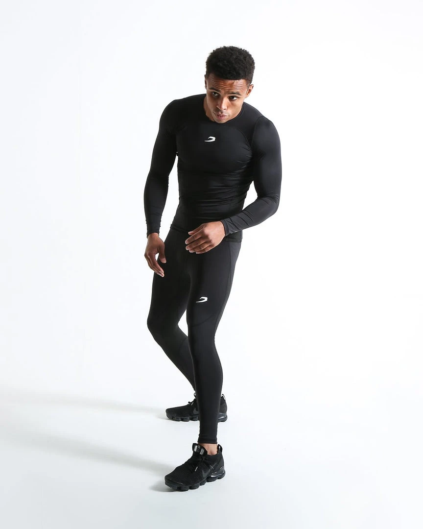 BOXRAW Men Clothing Saddler Compression Tights - Black 2 BOXRAW Men Clothing Saddler Compression Tights - Black