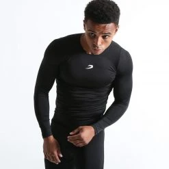 BOXRAW Men Clothing Saddler Compression Top - Black
