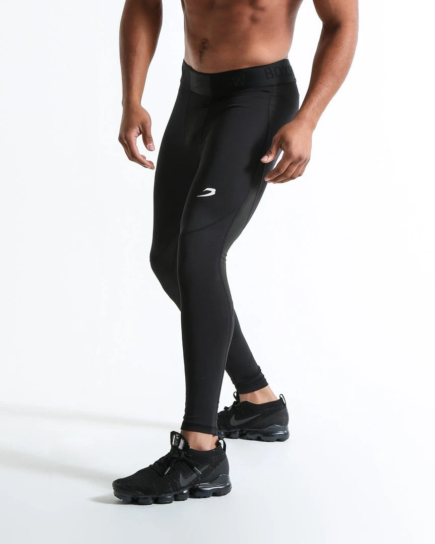 BOXRAW Men Clothing Saddler Compression Tights - Black 4 BOXRAW Men Clothing Saddler Compression Tights - Black